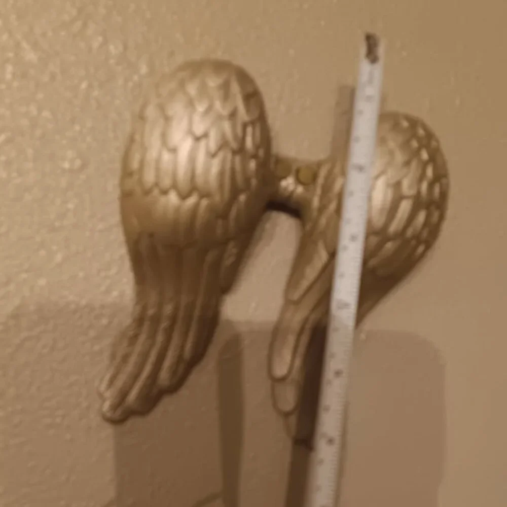 Vintage 2000s Urban Outfitters Angel Wings Wall Hook Decor Solid Cast Iron